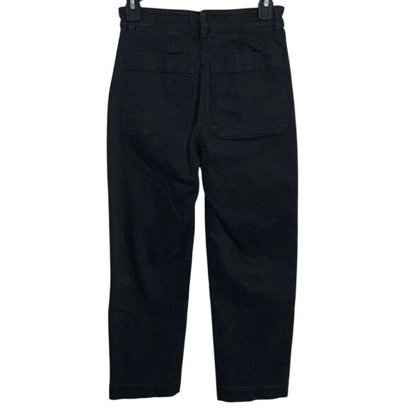 Everlane Cropped Straight Regular Black Denim Jeans size 00 - Picture 3 of 7